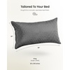 image:imageUtopia Bedding Premium Jacquard Waterproof Pillow Protectors with Zipper Standard Size 2 Pack Soft and Cooling Pillow Covers Bed Bug Proof Pillow Encasements 20 x 26 Inches WhiteGray