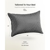 image:imageUtopia Bedding Premium Jacquard Waterproof Pillow Protectors with Zipper Standard Size 2 Pack Soft and Cooling Pillow Covers Bed Bug Proof Pillow Encasements 20 x 26 Inches WhiteGray