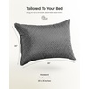 image:imageUtopia Bedding Premium Jacquard Waterproof Pillow Protectors with Zipper Standard Size 2 Pack Soft and Cooling Pillow Covers Bed Bug Proof Pillow Encasements 20 x 26 Inches WhiteGray