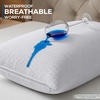 image:imageUtopia Bedding Set of 4 Waterproof Pillow Protectors with Zipper King Size Terry Pillow Covers Bed Bug and Dust Mite Proof Pillow CasesWhite