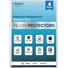 image:imageUtopia Bedding Set of 4 Waterproof Pillow Protectors with Zipper King Size Terry Pillow Covers Bed Bug and Dust Mite Proof Pillow CasesWhite