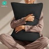 image:imageUtopia Bedding Zippered Pillowcases  Pack of 4  Soft Brushed Microfiber Fabric  Wrinkle Shrinkage and Fade Resistant Pillow Covers Queen NavyBlack