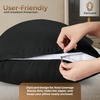image:imageUtopia Bedding Zippered Pillowcases  Pack of 4  Soft Brushed Microfiber Fabric  Wrinkle Shrinkage and Fade Resistant Pillow Covers Queen NavyBlack