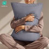 image:imageUtopia Bedding Zippered Pillowcases  Pack of 4  Soft Brushed Microfiber Fabric  Wrinkle Shrinkage and Fade Resistant Pillow Covers Queen NavyGrey