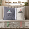 image:imageUtopia Bedding Zippered Pillowcases  Pack of 4  Soft Brushed Microfiber Fabric  Wrinkle Shrinkage and Fade Resistant Pillow Covers Queen NavyGrey