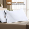 image:imageUtopia Bedding Zippered Pillowcases  Pack of 4  Soft Brushed Microfiber Fabric  Wrinkle Shrinkage and Fade Resistant Pillow Covers Queen NavyWhite