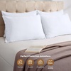 image:imageUtopia Bedding Zippered Pillowcases  Pack of 4  Soft Brushed Microfiber Fabric  Wrinkle Shrinkage and Fade Resistant Pillow Covers Queen NavyWhite