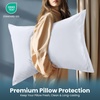image:imageUtopia Bedding Zippered Pillowcases  Pack of 4  Soft Brushed Microfiber Fabric  Wrinkle Shrinkage and Fade Resistant Pillow Covers Queen NavyWhite