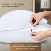 image:imageUtopia Bedding Zippered Pillowcases  Pack of 4  Soft Brushed Microfiber Fabric  Wrinkle Shrinkage and Fade Resistant Pillow Covers Queen NavyWhite