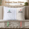 image:imageUtopia Bedding Zippered Pillowcases  Pack of 4  Soft Brushed Microfiber Fabric  Wrinkle Shrinkage and Fade Resistant Pillow Covers Queen NavyWhite