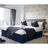 image:imageUtopia Bedding Queen Bed Skirt  Soft Quadruple Pleated Ruffle  Easy Fit with 16 Inch Tailored Drop  Hotel Quality Shrinkage and Fade Resistant Queen Light GreyNavy