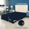 image:imageUtopia Bedding Queen Bed Skirt  Soft Quadruple Pleated Ruffle  Easy Fit with 16 Inch Tailored Drop  Hotel Quality Shrinkage and Fade Resistant Queen Light GreyNavy