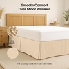 image:imageUtopia Bedding Queen Bed Skirt  Soft Quadruple Pleated Ruffle  Easy Fit with 16 Inch Tailored Drop  Hotel Quality Shrinkage and Fade Resistant Queen Light GreyBeige