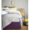 image:imageUtopia Bedding Queen Bed Skirt  Soft Quadruple Pleated Ruffle  Easy Fit with 16 Inch Tailored Drop  Hotel Quality Shrinkage and Fade Resistant Queen Light GreyPurple