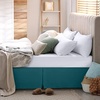 image:imageUtopia Bedding Queen Bed Skirt  Soft Quadruple Pleated Ruffle  Easy Fit with 16 Inch Tailored Drop  Hotel Quality Shrinkage and Fade Resistant Queen Light GreyTeal