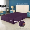 image:imageUtopia Bedding Queen Bed Skirt  Soft Quadruple Pleated Ruffle  Easy Fit with 16 Inch Tailored Drop  Hotel Quality Shrinkage and Fade Resistant Queen Light GreyPurple