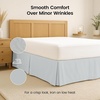 image:imageUtopia Bedding Queen Bed Skirt  Soft Quadruple Pleated Ruffle  Easy Fit with 16 Inch Tailored Drop  Hotel Quality Shrinkage and Fade Resistant Queen Light GreyLight Grey