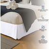 image:imageUtopia Bedding Queen Bed Skirt  Soft Quadruple Pleated Ruffle  Easy Fit with 16 Inch Tailored Drop  Hotel Quality Shrinkage and Fade Resistant Queen Light GreyWhite