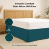 image:imageUtopia Bedding Queen Bed Skirt  Soft Quadruple Pleated Ruffle  Easy Fit with 16 Inch Tailored Drop  Hotel Quality Shrinkage and Fade Resistant Queen Light GreyTeal