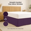 image:imageUtopia Bedding Queen Bed Skirt  Soft Quadruple Pleated Ruffle  Easy Fit with 16 Inch Tailored Drop  Hotel Quality Shrinkage and Fade Resistant Queen Light GreyPurple