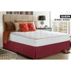 image:imageUtopia Bedding Queen Bed Skirt  Soft Quadruple Pleated Ruffle  Easy Fit with 16 Inch Tailored Drop  Hotel Quality Shrinkage and Fade Resistant Queen Light GreyBurgundy