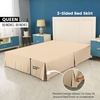 image:imageUtopia Bedding Queen Bed Skirt  Soft Quadruple Pleated Ruffle  Easy Fit with 16 Inch Tailored Drop  Hotel Quality Shrinkage and Fade Resistant Queen Light GreyBeige