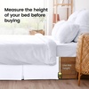 image:imageUtopia Bedding Queen Bed Skirt  Soft Quadruple Pleated Ruffle  Easy Fit with 16 Inch Tailored Drop  Hotel Quality Shrinkage and Fade Resistant Queen Light GreyWhite