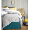 image:imageUtopia Bedding Queen Bed Skirt  Soft Quadruple Pleated Ruffle  Easy Fit with 16 Inch Tailored Drop  Hotel Quality Shrinkage and Fade Resistant Queen Light GreyTeal