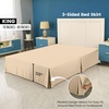 image:imageUtopia Bedding Queen Bed Skirt  Soft Quadruple Pleated Ruffle  Easy Fit with 16 Inch Tailored Drop  Hotel Quality Shrinkage and Fade Resistant Queen Light GreyBeige