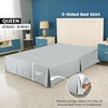 image:imageUtopia Bedding Queen Bed Skirt  Soft Quadruple Pleated Ruffle  Easy Fit with 16 Inch Tailored Drop  Hotel Quality Shrinkage and Fade Resistant Queen Light GreyLight Grey