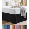 image:imageUtopia Bedding Queen Bed Skirt  Soft Quadruple Pleated Ruffle  Easy Fit with 16 Inch Tailored Drop  Hotel Quality Shrinkage and Fade Resistant Queen Light GreyBlack