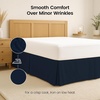 image:imageUtopia Bedding Queen Bed Skirt  Soft Quadruple Pleated Ruffle  Easy Fit with 16 Inch Tailored Drop  Hotel Quality Shrinkage and Fade Resistant Queen Light GreyNavy