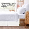 image:imageUtopia Bedding Queen Bed Skirt  Soft Quadruple Pleated Ruffle  Easy Fit with 16 Inch Tailored Drop  Hotel Quality Shrinkage and Fade Resistant Queen Light GreyWhite