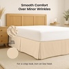 image:imageUtopia Bedding Queen Bed Skirt  Soft Quadruple Pleated Ruffle  Easy Fit with 16 Inch Tailored Drop  Hotel Quality Shrinkage and Fade Resistant Queen Light GreyBeige