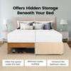 image:imageUtopia Bedding Queen Bed Skirt  Soft Quadruple Pleated Ruffle  Easy Fit with 16 Inch Tailored Drop  Hotel Quality Shrinkage and Fade Resistant Queen Light GreyBeige
