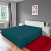 image:imageUtopia Bedding Queen Bed Skirt  Soft Quadruple Pleated Ruffle  Easy Fit with 16 Inch Tailored Drop  Hotel Quality Shrinkage and Fade Resistant Queen Light GreyTeal