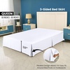image:imageUtopia Bedding Queen Bed Skirt  Soft Quadruple Pleated Ruffle  Easy Fit with 16 Inch Tailored Drop  Hotel Quality Shrinkage and Fade Resistant Queen Light GreyWhite