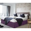 image:imageUtopia Bedding Queen Bed Skirt  Soft Quadruple Pleated Ruffle  Easy Fit with 16 Inch Tailored Drop  Hotel Quality Shrinkage and Fade Resistant Queen Light GreyPurple