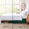 image:imageUtopia Bedding Queen Bed Skirt  Soft Quadruple Pleated Ruffle  Easy Fit with 16 Inch Tailored Drop  Hotel Quality Shrinkage and Fade Resistant Queen Light GreyEmerald