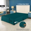 image:imageUtopia Bedding Queen Bed Skirt  Soft Quadruple Pleated Ruffle  Easy Fit with 16 Inch Tailored Drop  Hotel Quality Shrinkage and Fade Resistant Queen Light GreyTeal