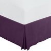 image:imageUtopia Bedding Queen Bed Skirt  Soft Quadruple Pleated Ruffle  Easy Fit with 16 Inch Tailored Drop  Hotel Quality Shrinkage and Fade Resistant Queen Light GreyPurple