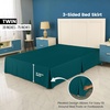 image:imageUtopia Bedding Queen Bed Skirt  Soft Quadruple Pleated Ruffle  Easy Fit with 16 Inch Tailored Drop  Hotel Quality Shrinkage and Fade Resistant Queen Light GreyTeal