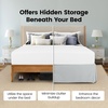 image:imageUtopia Bedding Queen Bed Skirt  Soft Quadruple Pleated Ruffle  Easy Fit with 16 Inch Tailored Drop  Hotel Quality Shrinkage and Fade Resistant Queen Light GreyLight Grey