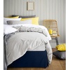 image:imageUtopia Bedding Queen Bed Skirt  Soft Quadruple Pleated Ruffle  Easy Fit with 16 Inch Tailored Drop  Hotel Quality Shrinkage and Fade Resistant Queen Light GreyNavy