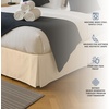 image:imageUtopia Bedding Queen Bed Skirt  Soft Quadruple Pleated Ruffle  Easy Fit with 16 Inch Tailored Drop  Hotel Quality Shrinkage and Fade Resistant Queen Light GreyBeige