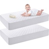 image:imageUtopia Bedding Waterproof Crib Fitted Mattress Protector Pack of 1  Toddler and Baby Crib Mattress Pad Cover  Soft and Breathable with 7 Inches Deep Skirt White 28 x 52