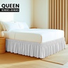 image:imageUtopia Bedding Twin XL Elastic Dorm Bed Skirt  Wrap Around Ruffle  Microfiber Bed Skirt with Adjustable Elastic Belt 42 Inch Tailored Drop  Hotel Quality Bedskirt Fade Resistant Twin XL White