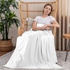 image:imageUtopia Bedding White Waffle Blanket Twin Size Soft Lightweight Breathable Cotton Blend Bed Blanket for All Seasons Luxury Throws for Bed Couch and SofaWhite