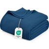 image:imageUtopia Bedding White Waffle Blanket Twin Size Soft Lightweight Breathable Cotton Blend Bed Blanket for All Seasons Luxury Throws for Bed Couch and SofaNavy