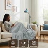image:imageUtopia Bedding White Waffle Blanket Twin Size Soft Lightweight Breathable Cotton Blend Bed Blanket for All Seasons Luxury Throws for Bed Couch and SofaCool Grey